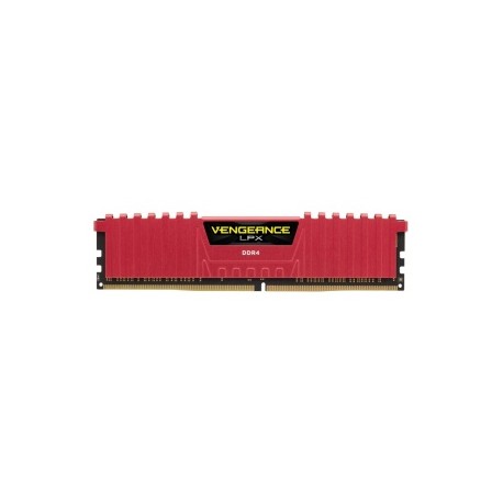 Kit Memoria RAM Corsair Vengeance LPX DDR4, 2666MHz, 16GB (2 x 8GB), CL16, Rojo