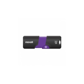 Memoria USB Maxell 347633, 32GB, USB 3.0, Negro/Púrpura