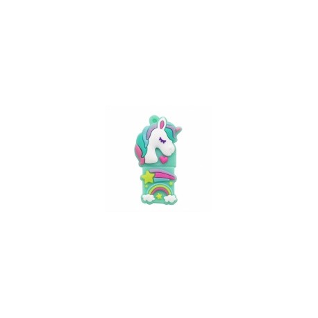 Memoria USB BRobotix 190432-29, 32GB, USB 2.0, Unicornio Arcoiris