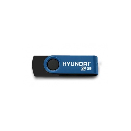 Memoria USB Hyundai, 32GB, USB 3.2, Negro/Azul