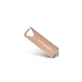 Memoria USB Hyundai Bravo Deluxe, 16GB, USB 2.0, Lectura 10MB/s, Escritura 3MB/s, Oro Rosado