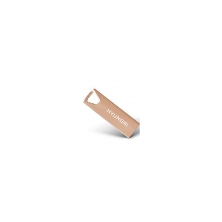 Memoria USB Hyundai Bravo Deluxe, 16GB, USB 2.0, Lectura 10MB/s, Escritura 3MB/s, Oro Rosado