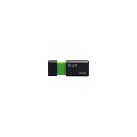 Memoria USB Ghia GAC-177, 16GB, USB 2.0, Negro/Verde