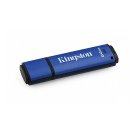 Memoria USB Kingston DataTraveler Vault Privacy, 64GB, USB 3.0, Lectura 250MB/s, Escritura 85MB/s, Azul