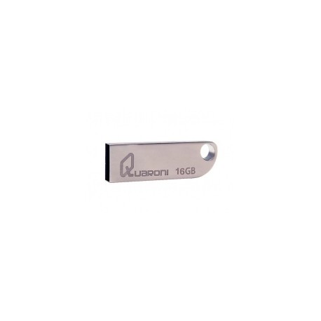 Memoria USB Quaroni QUF2-16G, 16GB, USB 2.0, Plata