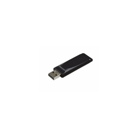 Memoria USB Verbatim Slider Go, 16GB, USB 2.0, Negro