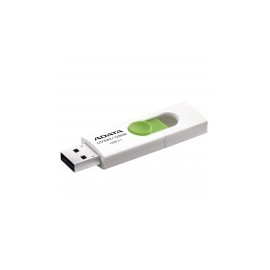 Memoria USB Adata UV320, 128GB, USB 3.1, Lectura máx 100MB/s, Verde/Blanco