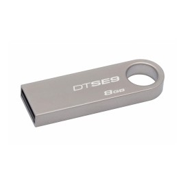 Memoria USB Kingston DataTraveler SE9, 8GB, USB 2.0, Plata