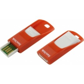Memoria USB SanDisk Cruzer Edge Z51, 16GB, USB 2.0, Rojo/Gris