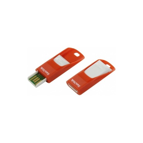 Memoria USB SanDisk Cruzer Edge Z51, 16GB, USB 2.0, Rojo/Gris