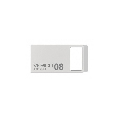 Memoria USB Verico Fit VR23, 8GB, USB 2.0, Plata