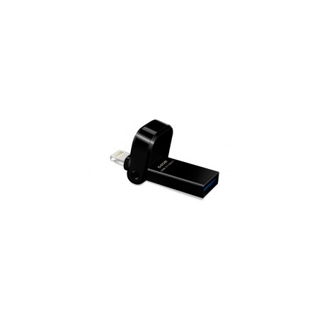 Memoria USB Adata AI920, 64GB, Lightning/ USB 3.0, Lectura 150MB/s, Escritura 50MB/s, Negro - para iPhone/iPad/iPod