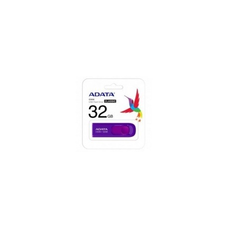 Memoria USB Adata C008, 32GB, USB 2.0, Morado