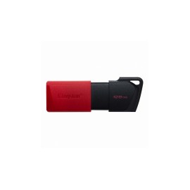 Memoria USB Kingston DataTraveler Exodia M, 128GB, USB A, Negro/Rojo