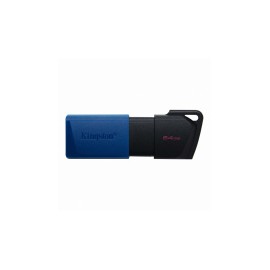 Memoria USB Kingston DataTraveler Exodia M, 64GB, USB A, Negro/Azul