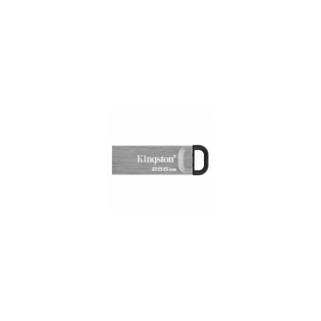 Memoria USB Kingston DataTraveler Kyson, 256GB, USB A 3.2, Lectura 200MB/s, Escritura 60MB/s, Plata