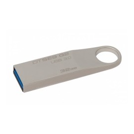 Memoria USB Kingston DataTraveler SE9 G2, 32GB, USB 3.0, Lectura 100MB/s, Metálico