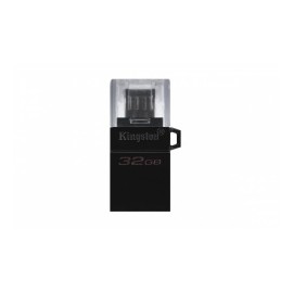 Memoria USB Kingston microDuo3 G2, 32GB, USB/Micro USB 3.0, Lectura 80MB/s, Negro