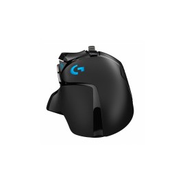 Mouse Gamer Ergonómico Logitech Óptico G502 Hero RGB, Alámbrico, USB, 16.000DPI, Negro