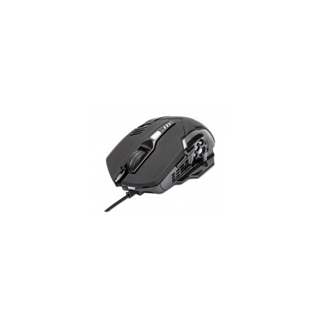 Mouse Gamer Ergonómico Manhattan Óptico, Alámbrico, USB, 3200DPI, Negro