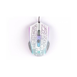 Mouse Gamer Naceb Óptico NA-592BL, Alámbrico, USB, 1200DPI, Blanco