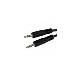 Jendrix Cable AUX 3.5mm Macho - 3.5mm Macho, 90cm, Negro