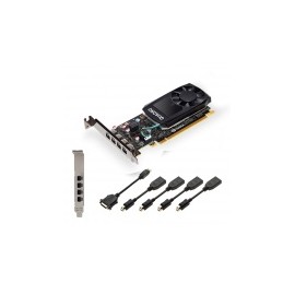 Tarjeta de Video PNY NVIDIA Quadro P1000 V2, 4GB 128-bit GDDR5, PCI Express x16 3.0 - incluye 4 adaptadores Mini DisplayPort - 