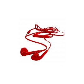 Vorago Audífonos Intrauriculares con Micrófono EP-201, Alámbrico, 1.2 Metros, 3.5mm, Rojo
