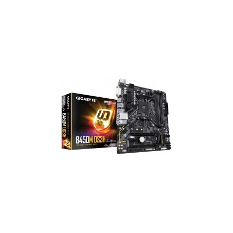 Tarjeta Madre Gigabyte micro ATX B450M DS3H (rev. 1.0), S-AM4, AMD B450, HDMI, 64GB DDR4 para AMD ― Requiere Actualización de B