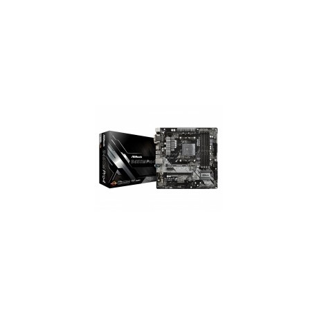 Tarjeta Madre ASRock micro ATX B450M Pro4, S-AM4, AMD B450, HDMI, 64GB DDR4 para AMD ― Requiere Actualización de BIOS para Ryze