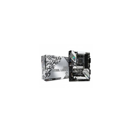 Tarjeta Madre ASRock ATX B550 Steel Legend, S-AM4, AMD B550, HDMI, 128GB DDR4 para AMD — Requiere Actualización de BIOS para la