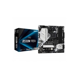 Tarjeta Madre ASRock Micro ATX B550M Pro4, S-AM4, AMD B550, HDMI, 128GB DDR4 para AMD ― Requiere Actualización de BIOS para la 