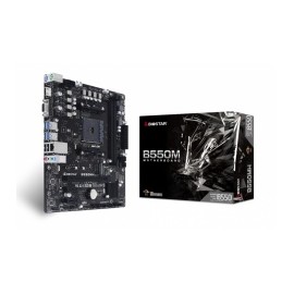 Tarjeta Madre Biostar micro ATX B550MH, S-AM4, AMD B550, HDMI, 64GB DDR4 para AMD — Requiere Actualización de Bios para la Seri