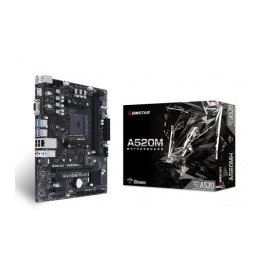 Tarjeta Madre Biostar micro ATX A520MH, S-AM4, AMD A520, HDMI, 64GB DDR4 para AMD ― No es Compatible con AMD Ryzen 3 (Matisse/ 