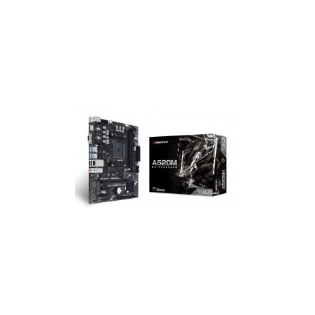 Tarjeta Madre Biostar micro ATX A520MH, S-AM4, AMD A520, HDMI, 64GB DDR4 para AMD ― No es Compatible con AMD Ryzen 3 (Matisse/ 