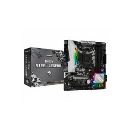 Tarjeta Madre ASRock Micro ATX B450M Steel Legend, S-AM4, AMD B450, HDMI, 64GB DDR4 para AMD ― Requiere Actualización de BIOS p