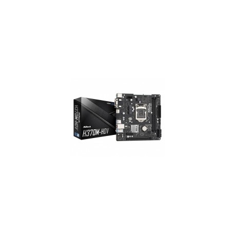 Tarjeta Madre AsRock Micro ATX H370M-HDV, S-1151, H370, HDMI, 64GB DDR4 para Intel