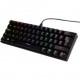 Teclado Gamer Ocelot Gaming OGMK03 RGB, Teclado Mecánico, Switch Blue, Alámbrico, Negro (Español)