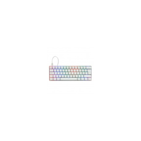 Teclado Gamer Game Factor KBG560 RGB, Teclado Mecánico, Switch Red, Alámbrico, Blanco (Español)