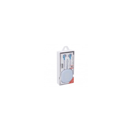 OEM Audífonos Intrauriculares con Micrófono GO-323, Alámbrico, 1.2 Metros, 3.5mm, Blanco/Azul