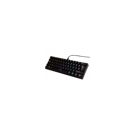 Teclado Gamer Ocelot Gaming OGMK03 RGB, Teclado Mecánico, Switch Blue, Alámbrico, Negro (Español)