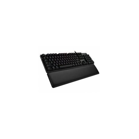 Teclado Gamer Logitech G513 RGB, Teclado Mecánico, GX Brown, Alámbrico, Negro (Inglés)