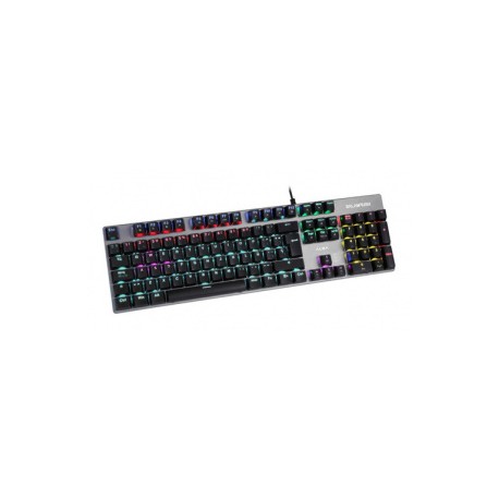 Teclado Gamer Balam Rush BR-929653 RGB, Alámbrico, Plata/Negro (Español)