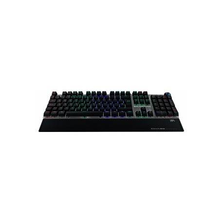 Teclado Gamer Balam Rush Chaos RGB, Teclado Mecánico, Switch Blue, Alámbrico, Negro (Español)