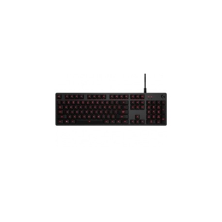 Teclado Gamer Logitech G413 LED Rojo, Teclado Mecánico, Alámbrico, Carbono (Inglés)