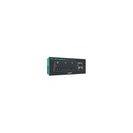 Teclado Logitech K835 TKL, Alámbrico, USB, Gris (Español)