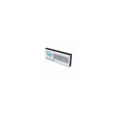 Teclado Getttech GTI-28201, Alámbrico, USB, Blanco (Español)