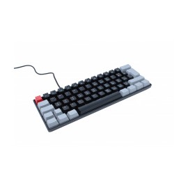 Teclado Gamer Ocelot Gaming Techno Black 60 RGB, Teclado Mecánico, Switch Blue, Alámbrico, Negro/Gris (Inglés)