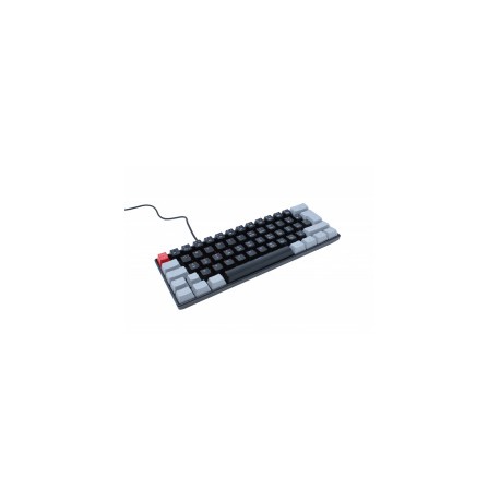 Teclado Gamer Ocelot Gaming Techno Black 60 RGB, Teclado Mecánico, Switch Blue, Alámbrico, Negro/Gris (Inglés)