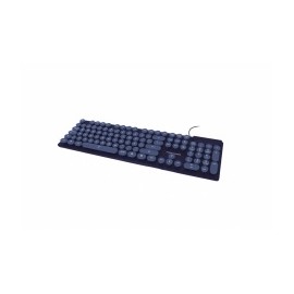 Teclado Perfect Choice Blue Round, Alámbrico, USB, Azul (Español)